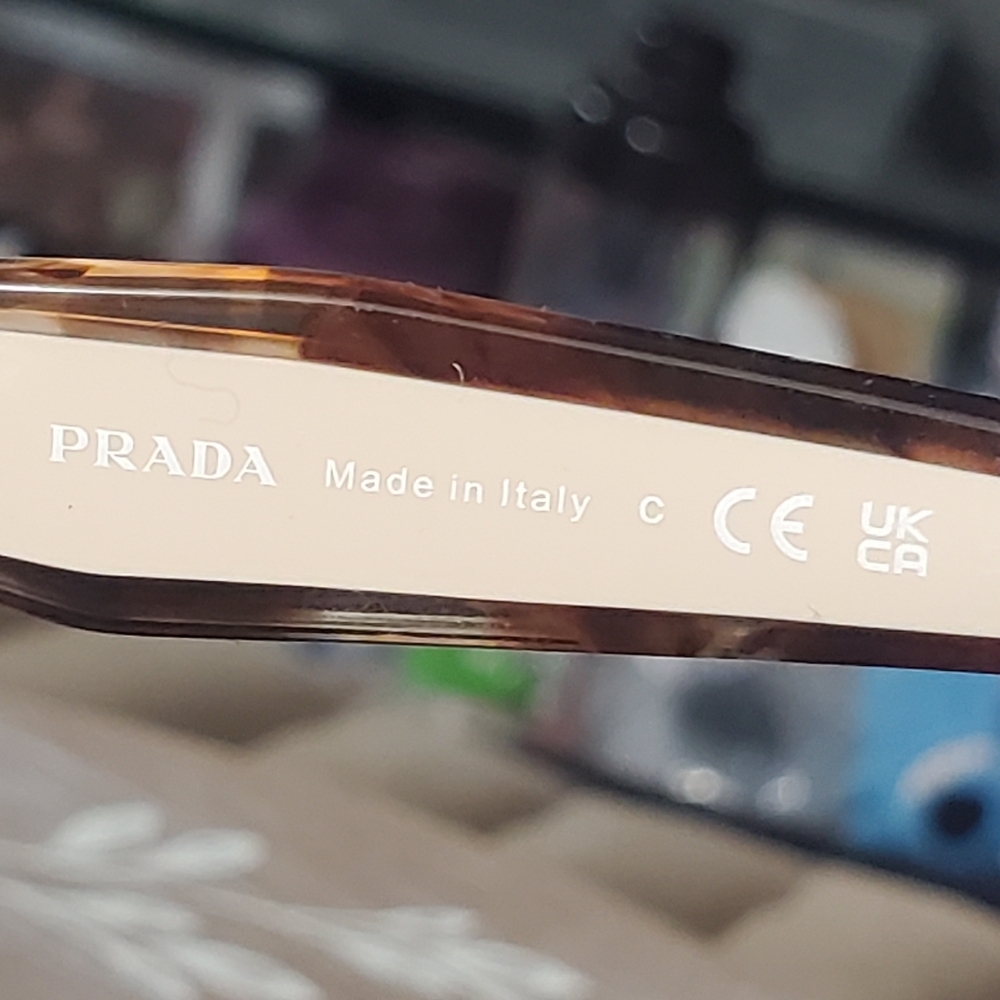 Prada Women's Rectangle Eyeglass Frames Brown Tor… - image 11